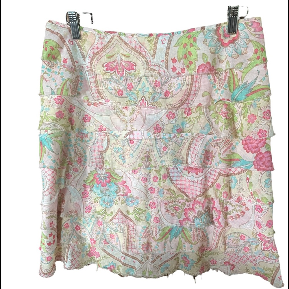 Ruth Anthropologie tiered Ruffle Skirt, Size 10